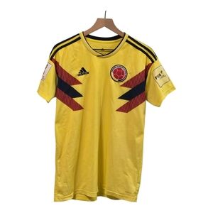 Adidas Men's Large Columbia Russia 2018 FIFA WC Yellow Jersey